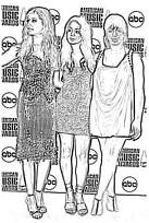 coloriage high school musical la bande des filles